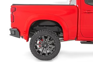 Chevrolet Silverado 1500 Fender Flares - Rough Country - SF1 - Black - '19-'25 Chevrolet Silverado 1500 Fender Flares - Rough Country - SF1 - Black - '19-'25